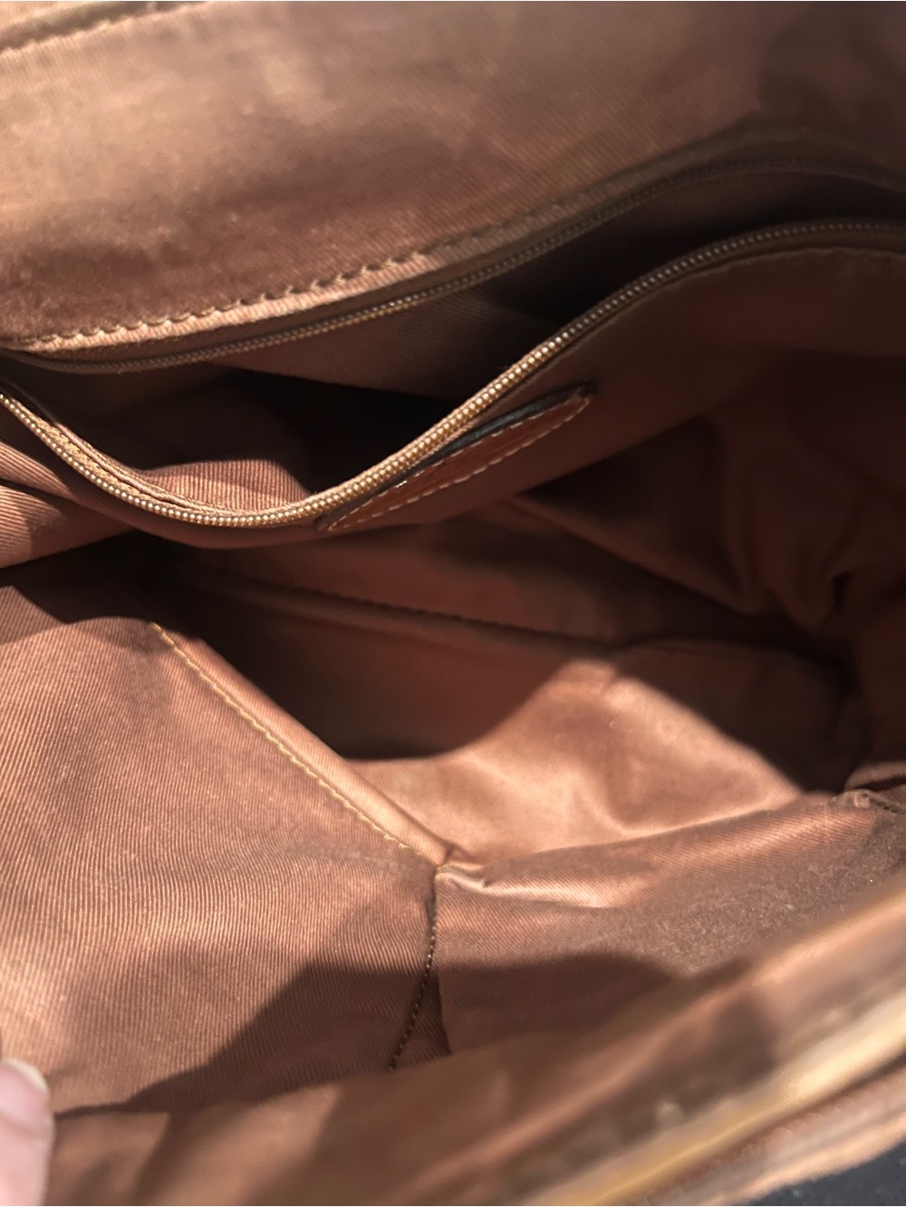 Fossil Tan Brown Leather Crossbody Bag - Picture 10 of 11